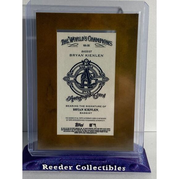 2024 Allen & Ginter #MA-BK Bryan Kienlen Bouncing Souls Bassist Auto Mini Framed - Picture 3 of 3